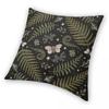 Magic Of Ferns Moths Pillowcase Polyester Linen Velvet Pattern Zip Decor Pillow Case Home Cushion Cover 45X45