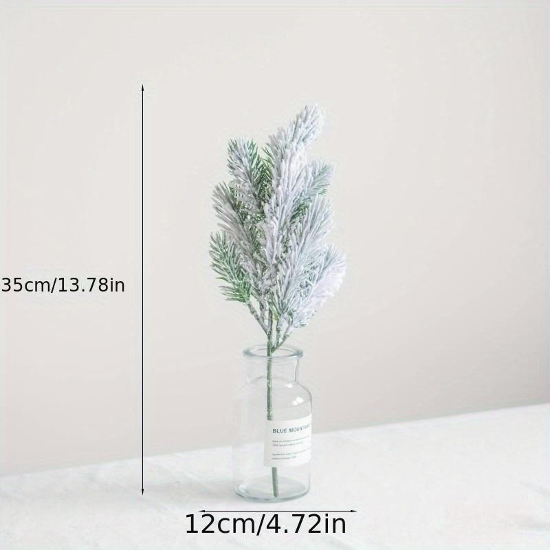 1 шт. Рождественская елка Сосновые ветки Искусственные Поддельные растения Снежные сосны Гирлянда Для Рождественского венка Украшение для вечеринки Рождественские подарки Украшение