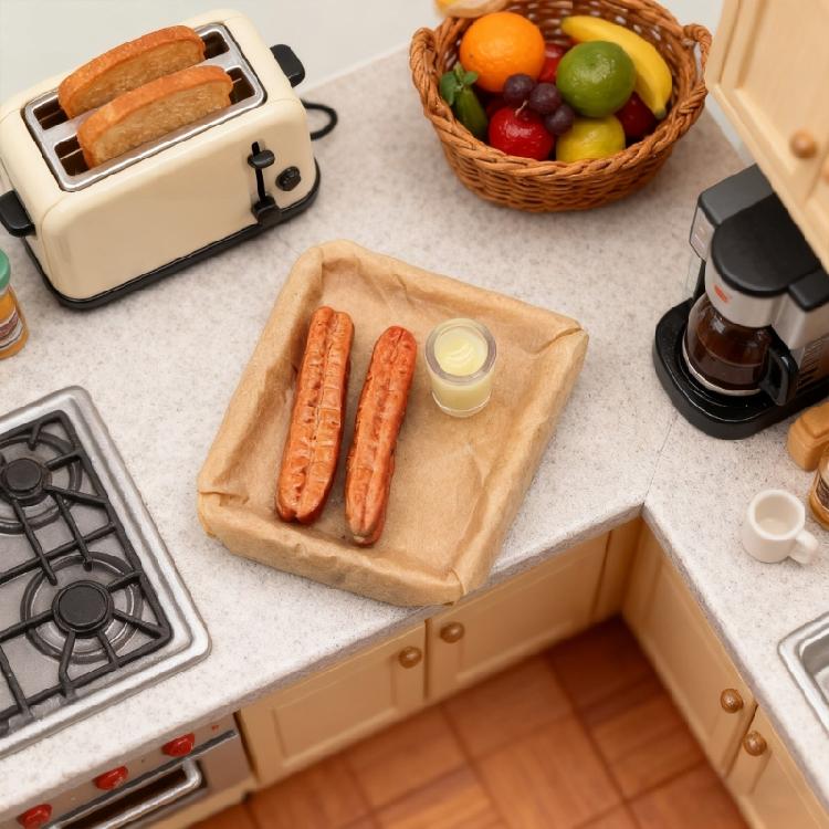 1/12 Реалистичные аксессуары для кукольного домика Еда Китайский завтрак Набор Чашка соевого молока Жареный хворост Аксессуары для уличной сцены