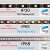WS2812B Smart RGB LED Strip Light DC5V Individually Addressable Black White PCB IP65 IP68 Waterproof