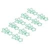 100 Pcs Shaped Paper Clips Green Christmas Tree Shape Metal Electroplating Process Portable Office