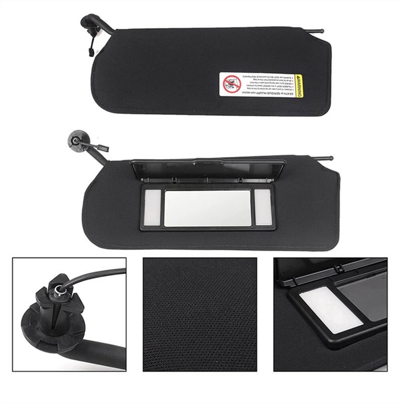 Versatile 1Pair Car Sun Visors Shades W/LED Light 10442033 10442034 For Corvette C5 1997-2004 Sunvisors Vanity Mirror