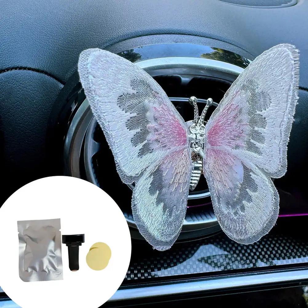 Освежитель воздуха Бабочка Автомобильный парфюм Автомобильный стайлинг Натуральный запах Клипса для розетки кондиционера Ароматизаторы для автомобилей