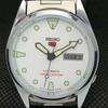ВОССТАНОВЛЕННЫЕ ВИНТАЖНЫЕ SEIKO 5 АВТОМАТИЧЕСКИЕ 6319A ЯПОНИЯ МУЖСКИЕ D/D БЕЛЫЕ ЧАСЫ a318651-9
