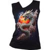 Womens/Ladies Sun Dragon Sleeveless Tank Top