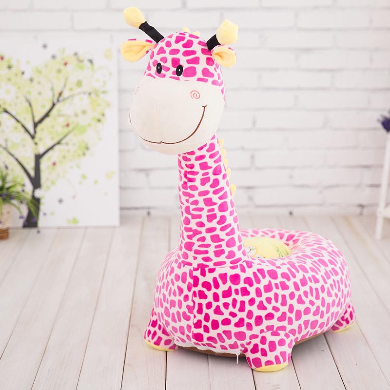 Ленивый детский плюшевый диван-животное: Куклы динозавр, жираф, слон