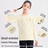 Jiubansui Anti-Static Kids Thermal Fleece-Lined Long-Sleeve T-Shirt