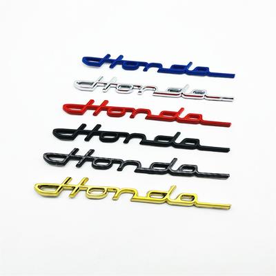 1 шт. 3D ABS Для HONDA civic буквенный значок автомобиля Наклейка на крыло боковая Задняя крышка багажника значок Наклейка стайлинг авто Аксессуары fkrb5