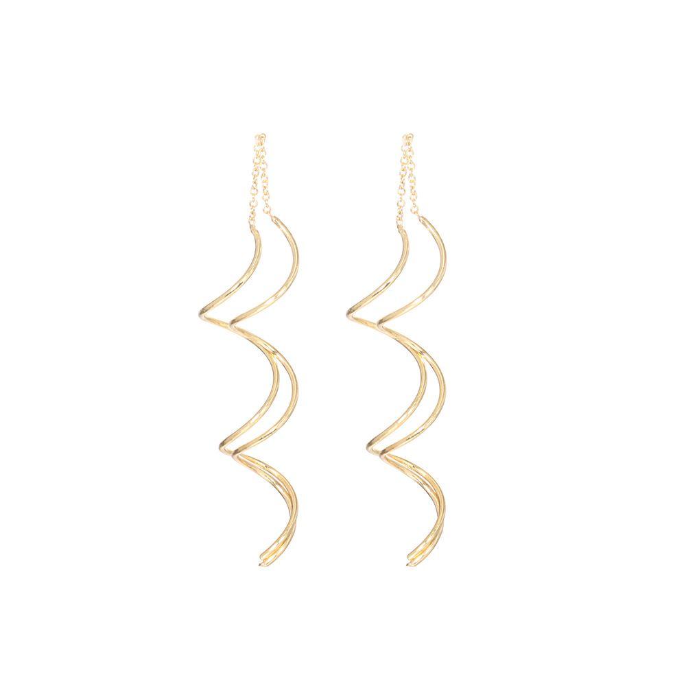 Trendy Drop/Dangle Fashion Accessories Tassel Twisted Drop Earrings Ear Line Jewelry Ear Studs