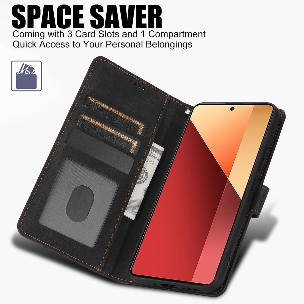 Для Xiaomi Redmi Note 13 4G Wallet Cases Anti Drop Leather Phone Cover
