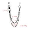 Punk Waist Chains Rock Hip Hop Spiked Pant Trouser Chain Pendant Retro Cool Metal Punk Rock Belts Apparel Handbag Decoration