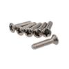 Strat Pickup Screw Inch X Stainless Steel 6 Pieces [YJB PARTS] #10021 (round Plate) (#6-32UNC 5/8")