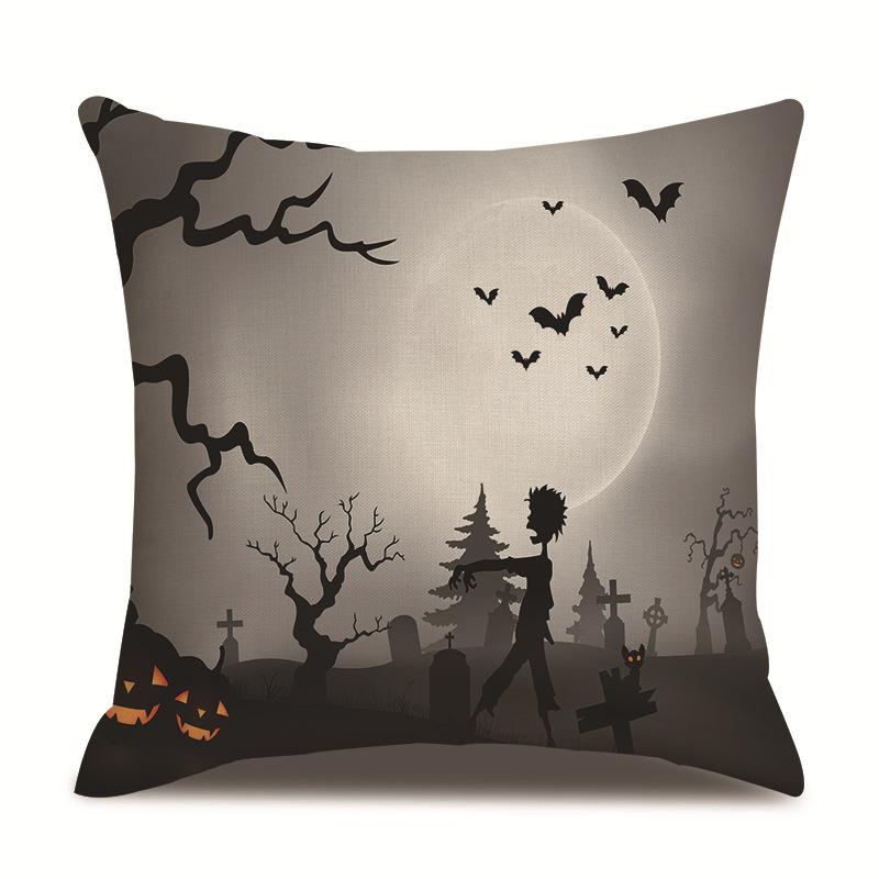 Хэллоуин Льняная Наволочка Наволочка с Принтом