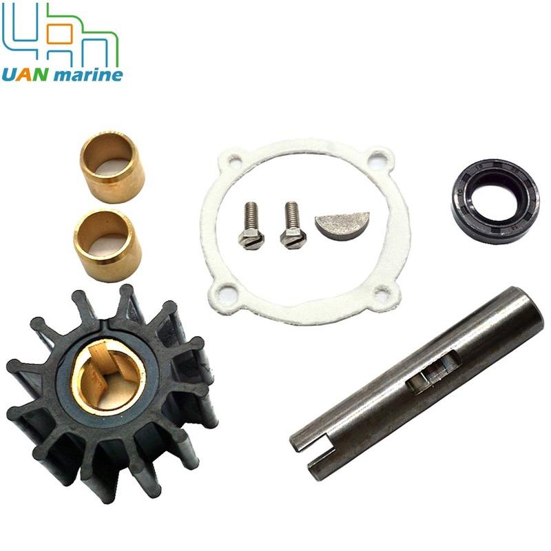 Water Pump Repair for Volvo Penta Impeller Shaft Kit AQ120 AQ125 AQ131 AQ145 AQ151 230A/B 250A/B 875575 875574 18-3205