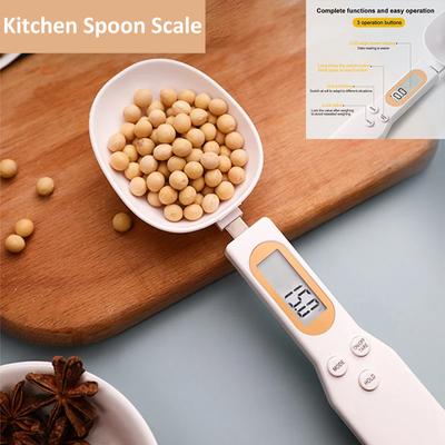 Электронные кухонные весы-ложки, цифровая мерная ложка 0,1-500 г, зарядка через USB, мини-ЖК-дисплей, кухонные инструменты, регулируемые пищевые весы