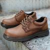 Весна и осень Новые туфли-лодочки из натуральной кожи на все времена года Рабочая одежда для отдыха на открытом воздухе Нескользящие повседневные кожаные туфли Большие туфли с низким верхом