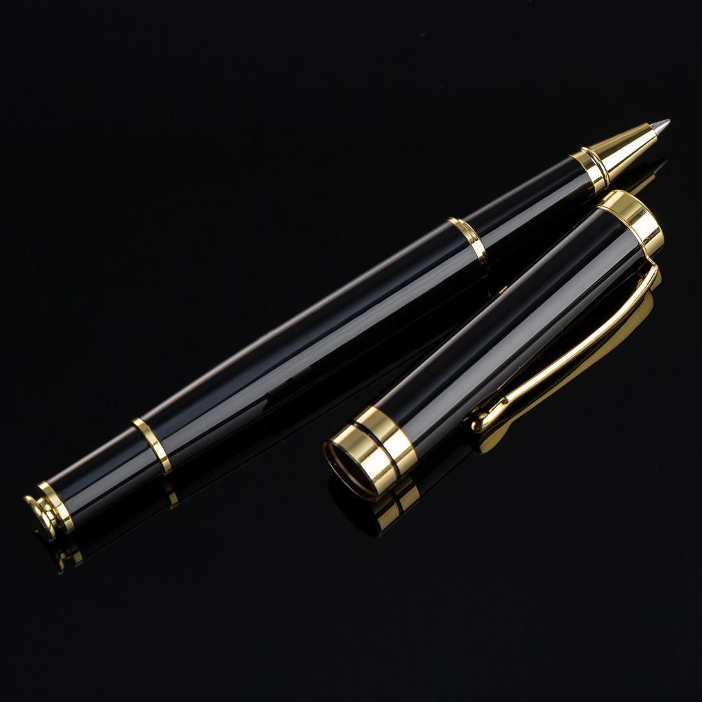 Luxury Brand Roller Ballpoint Pen Metal Office School Supplies Gold Rollerball Stationery