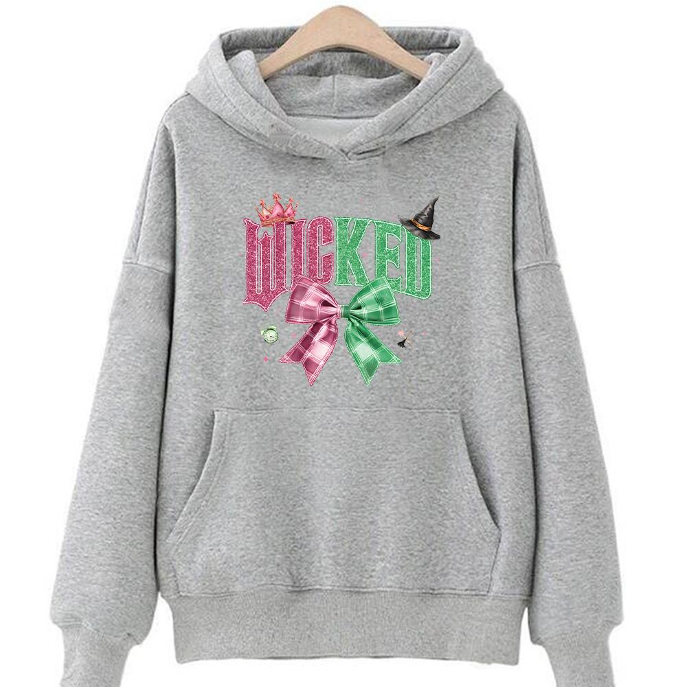 Худи Wicked for Good Худи для фанатов мюзикла Wicked Подарок на День святого Валентина Худи Мода Женская Мужская Эстетичная Осенне-зимняя Толстовка
