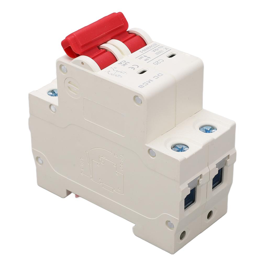 2P Автоматический выключатель постоянного тока 6000А Отключающая способность Мини-безопасный автоматический выключатель для солнечной фотоэлектрической системы 20А 1000В