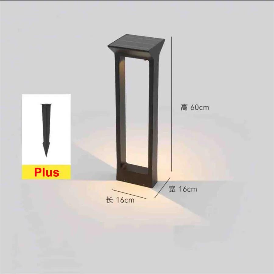 4400 мАч алюминиевый солнечный светильник для садовой дорожки уличный водонепроницаемый солнечный светодиодный светильник для ландшафтного освещения солнечный подъездной путь газонные лампы