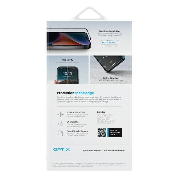 Szkło hartowane do iPhone 16 Pro UNIQ z aplikatorem Clear