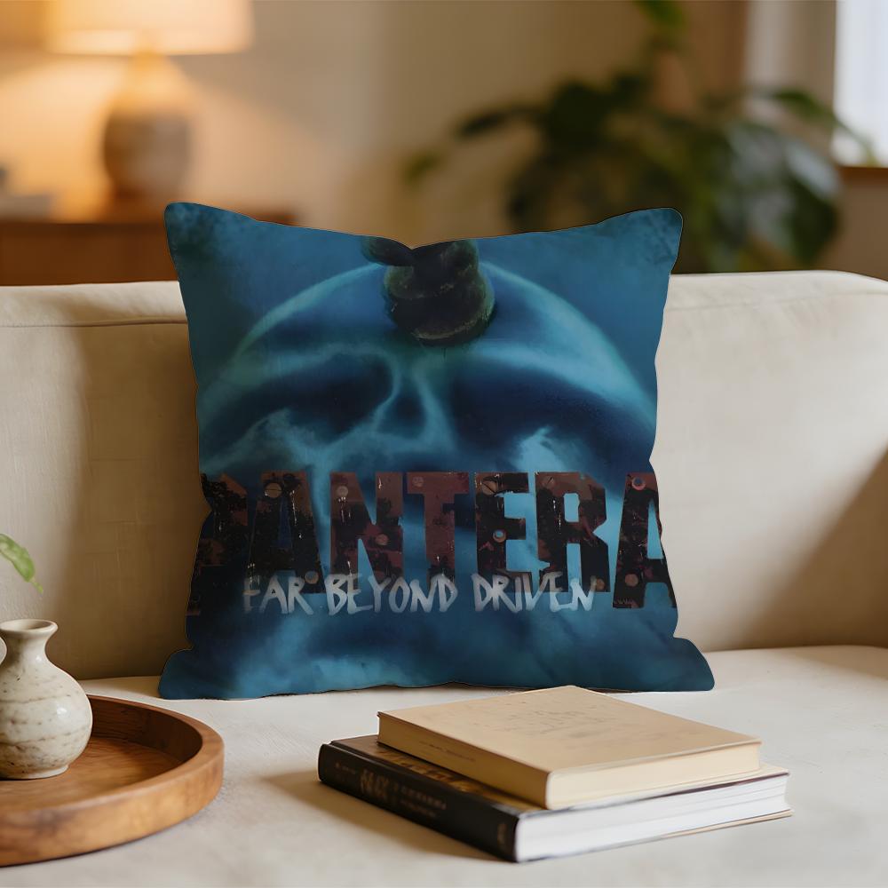 PPantera Band Cushion Cover Short plush pillowcase for bed sofa carwashable