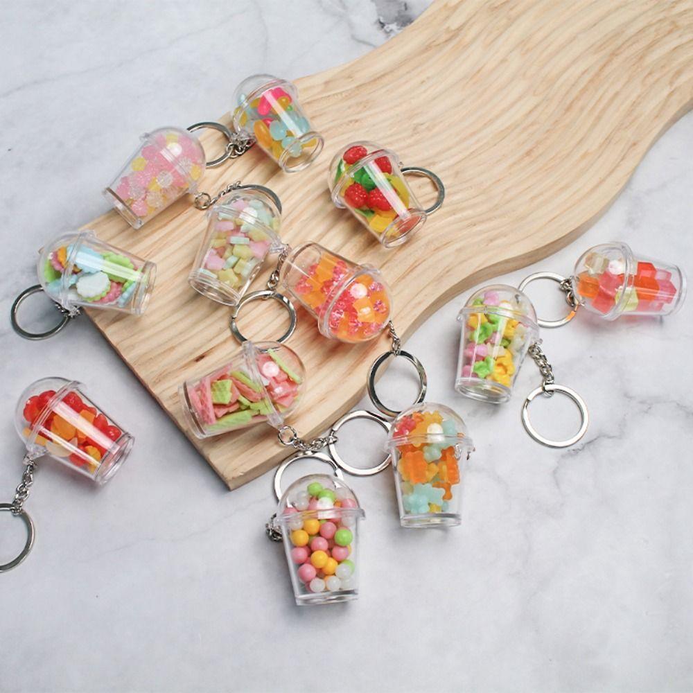 Shaker Cup Keychain Charm Bag Pendent New Key Chains for Keychain Bag