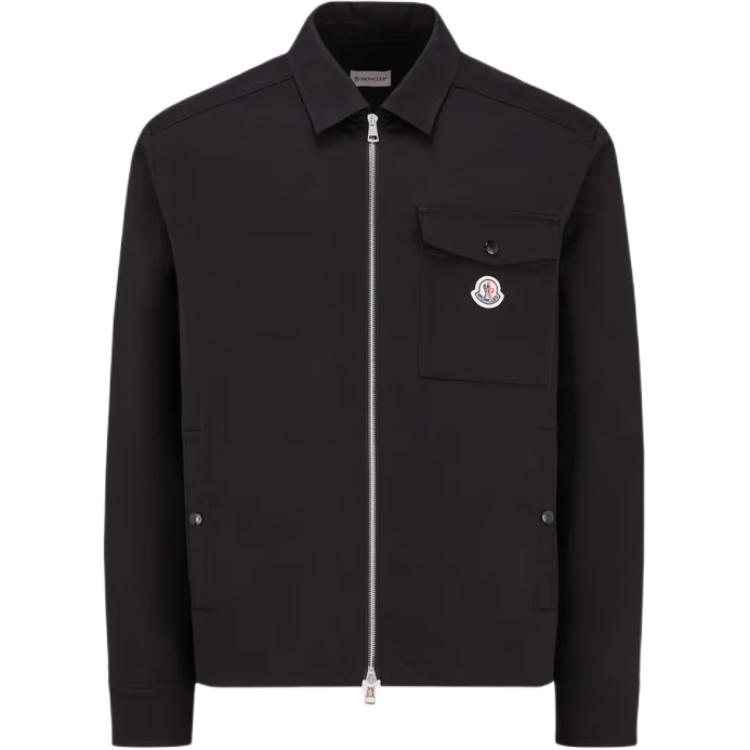 Moncler Logo Patch Zipped Shirt Jacket K10912F0000557448999