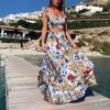 2025 лето новый топ на талии модное и сексуальное платье с принтом длинное платье комплект из двух частей