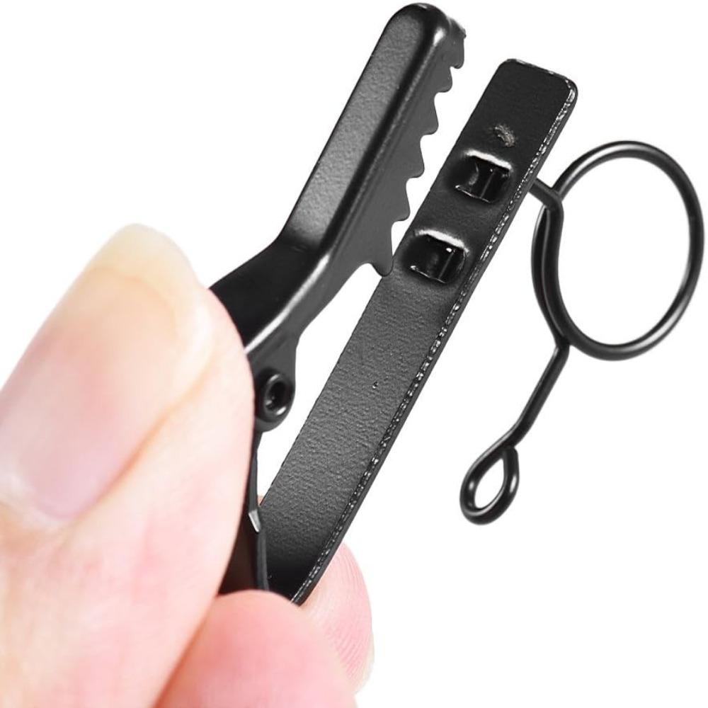 5pcs 7.5mm Diameter Lavalier Microphone Clip Metal Material Mic Holder Stage Performance