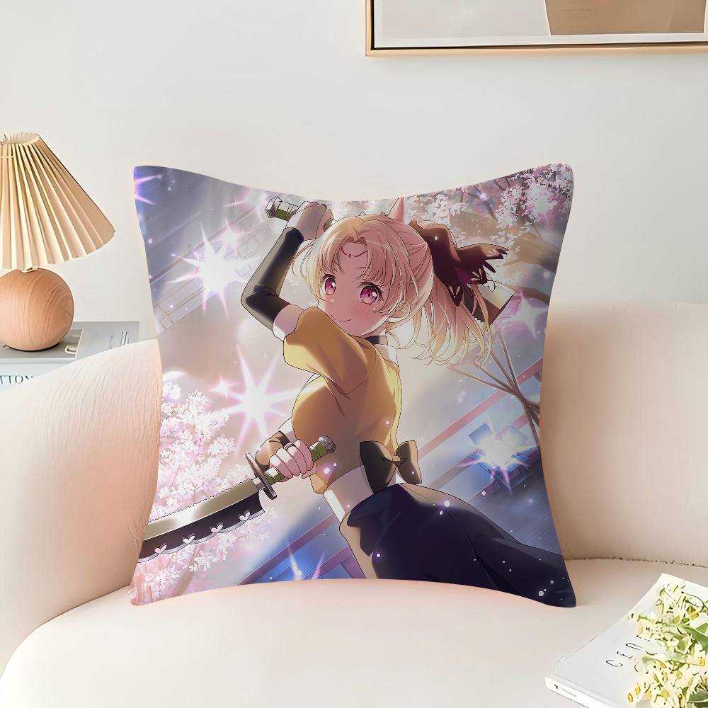 Shirasagi Chisato Pillow Cover for Bedroom Room and Living Room Sofa Decorative Cushion Cover