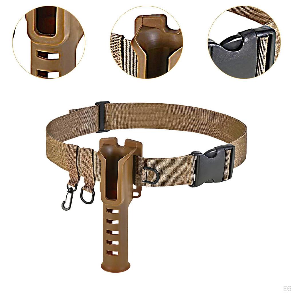 Fishing Rod Holder Adjustable Wading Belt Nylon Supplies Professional for
