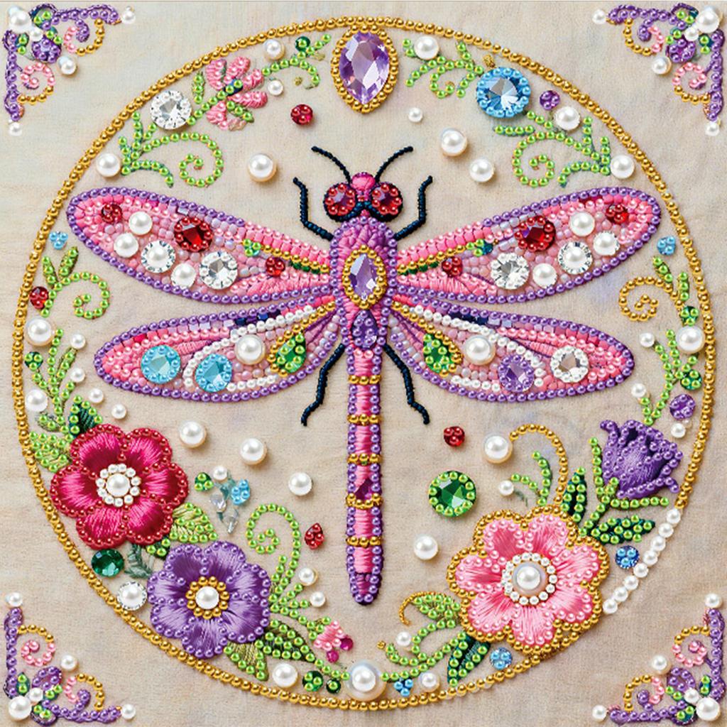 Картина «Алмазная мозаика с жемчугом» 25x25 см, сделай сам, для декора стены дома, с рамкой
