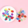 100Pcs Transparent Color Counters Counting Bingo Chips Plastic Supplies Counters
