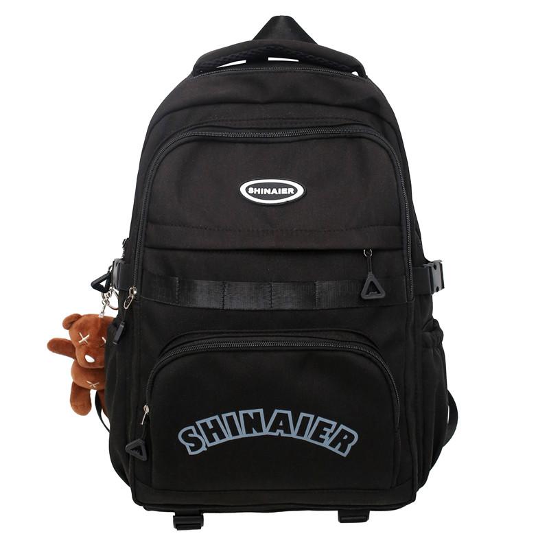 Рюкзак для ученика средней школы, женский нейлоновый рюкзак, мужской рюкзак с принтом в виде букв