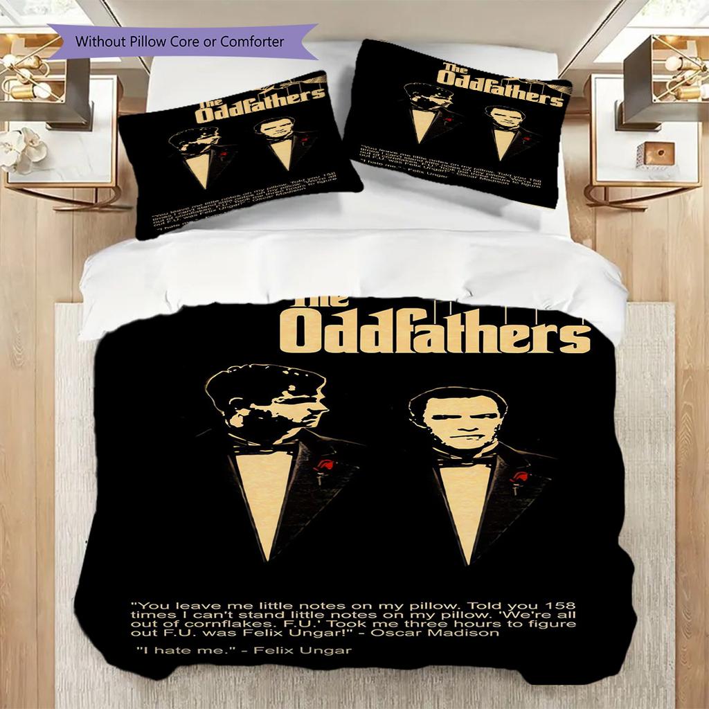 Godfather Legacy Years Power Bedding (1 * duvet cover + 2 * pillowcase, without core) 2D Flat Soft and comfortable Christmas birthday gift Bedding set