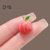 Stylish Peach Brooch Fashionable Anti-Glare Lapel Pin Anti-oxidation Jewelry Rust-proof Brooch for Sweaters Accessories