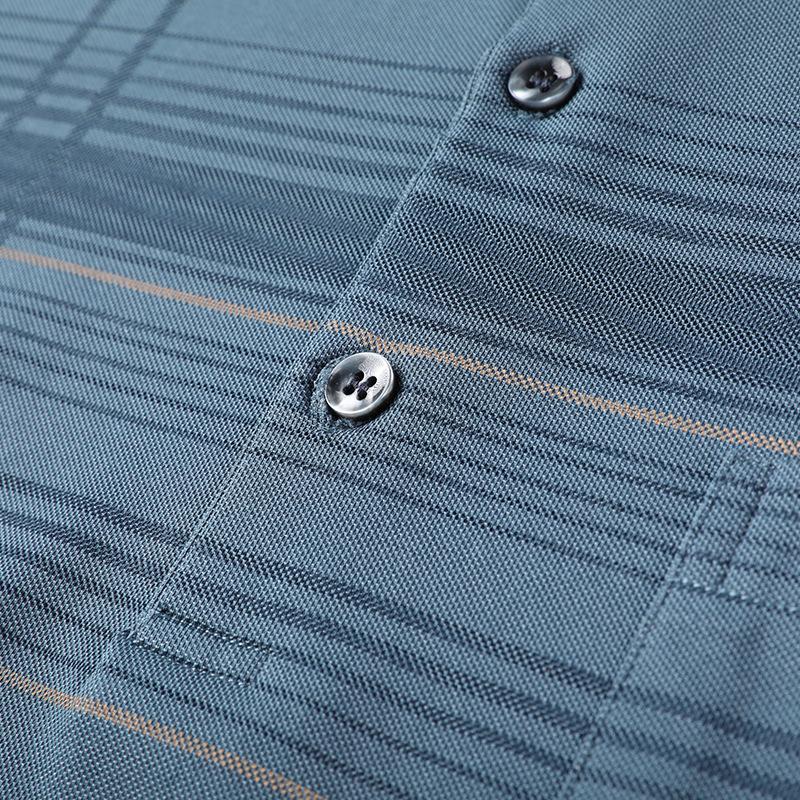 Рубашка поло, свободный верх, футболка с короткими рукавами, мужская деловая повседневная хлопковая рубашка с настоящими карманами