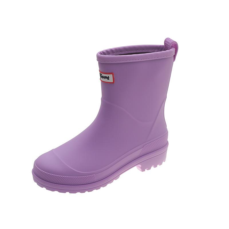 Женские новые модные резиновые сапоги средней длины для взрослых