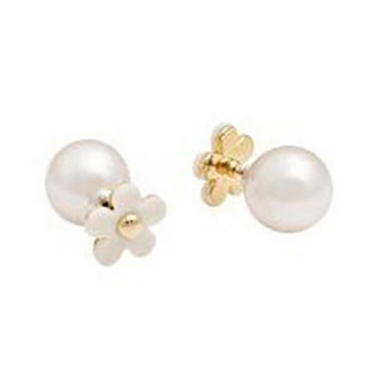 Ear Studs Exquisite Double-sided Cute Flower Design Flower Ear Studs for Wedding