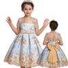 Летние платья с цветочным узором для девочек, элегантные платья подружки невесты принцессы для девочек на вечеринку, свадьбу, вечер, детская одежда для детей 3-10 лет