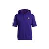 Basketball Sport Short Sleeve Hoodie Men Tops Blue Purple HB6759