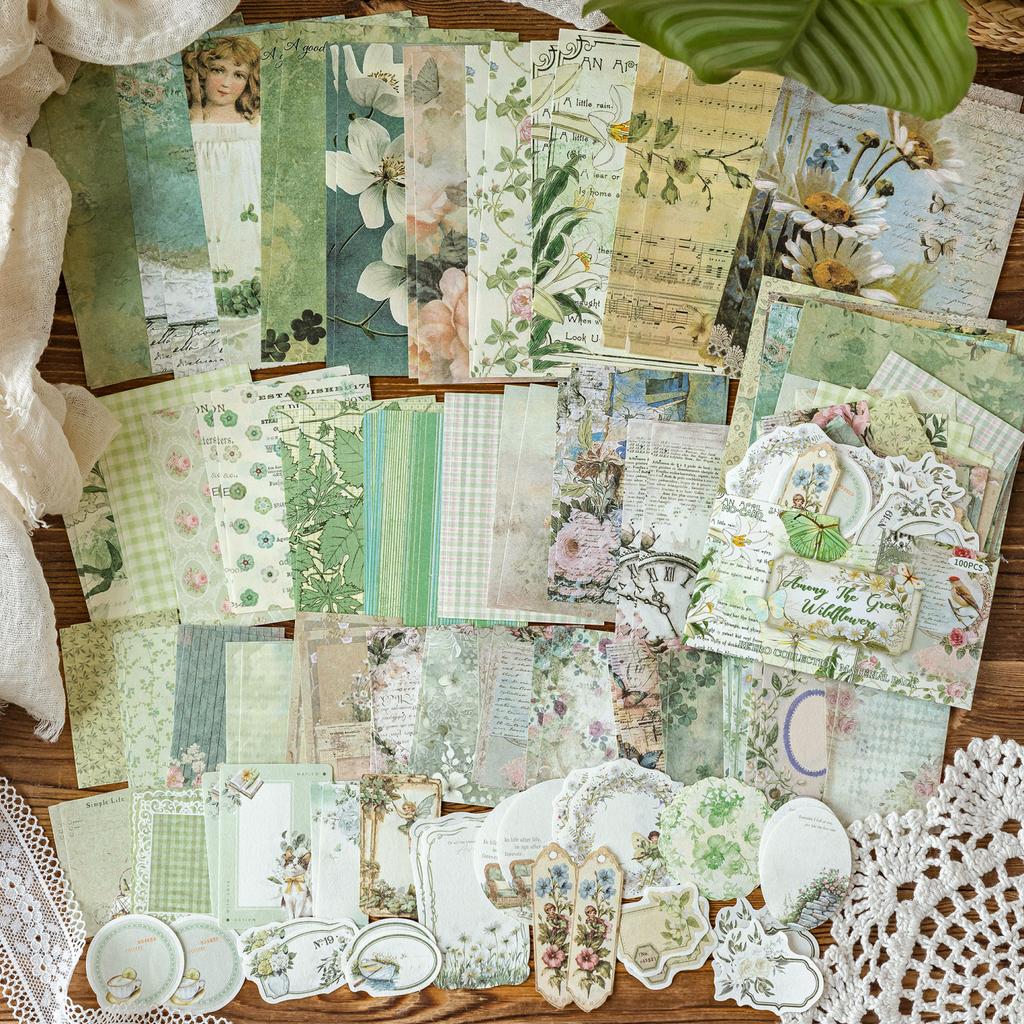 Винтажный Декор Материалы для Скрапбукинга Бумажный Комбо Набор DIY Junk Journal Коллаж Фотоальбом Ретро Фон