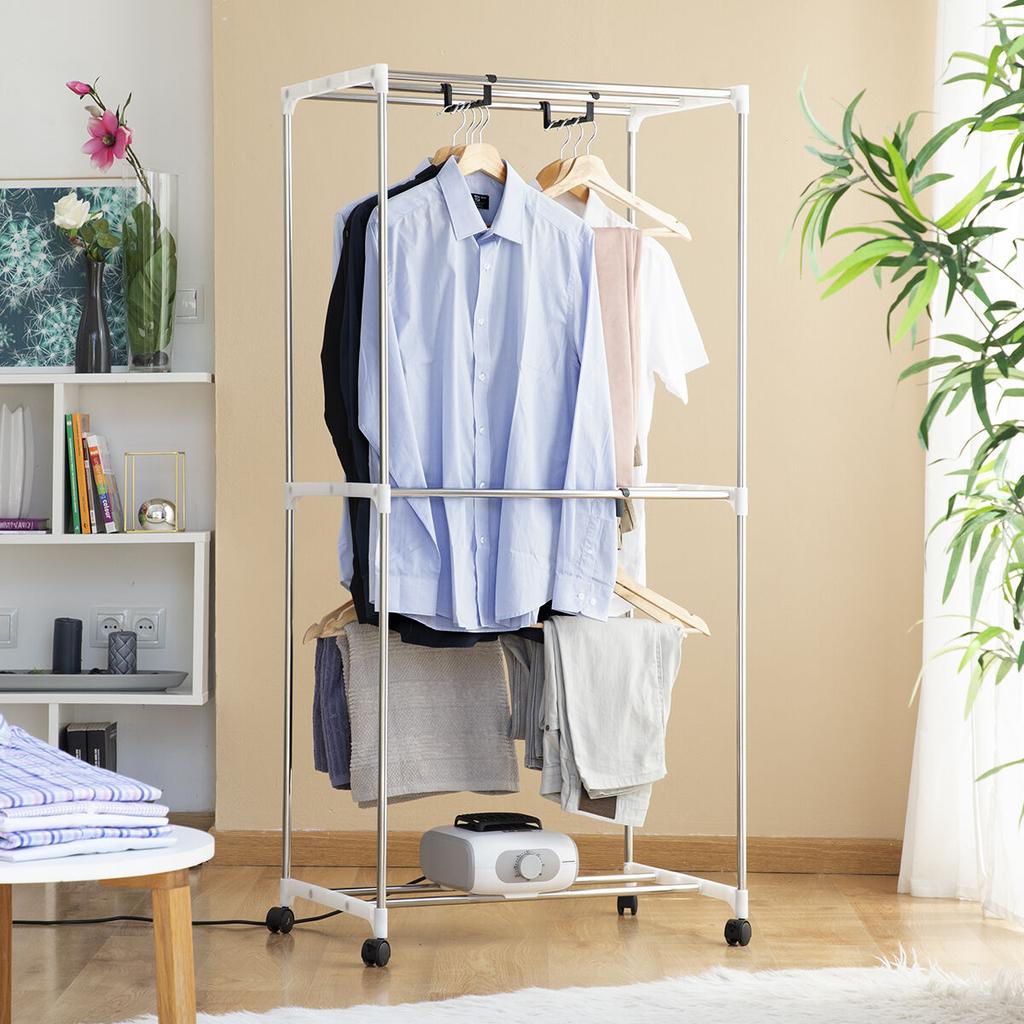 Портативная электрическая сушилка с 2 уровнями Dupledry Blue InnovaGoods 1200 Вт