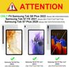 Чехол для Galaxy Tab S8 Plus 2022/S7 FE 2021/S7 Plus 2020 12,4 дюйма, тонкий Folio с подставкой, защитный чехол для планшета, многоугольный просмотр