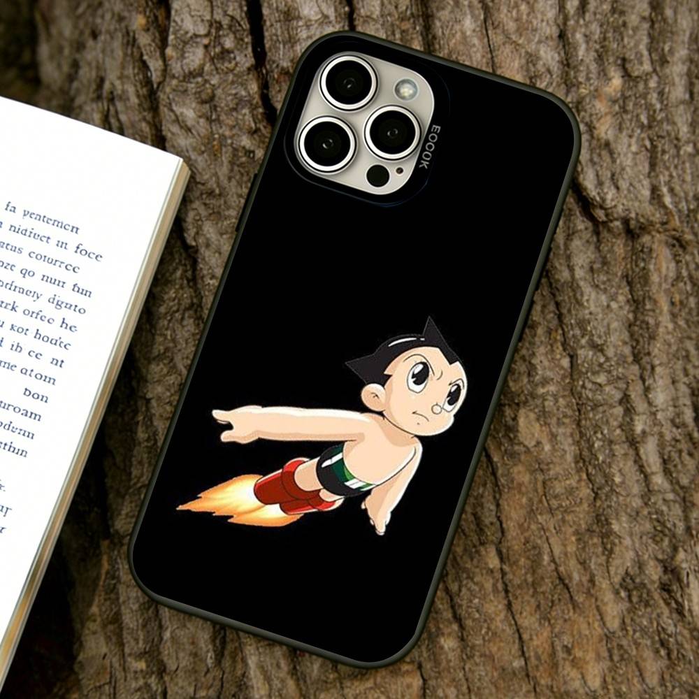 Astro Boy Phone Case For iPhone 17,16,15,14,13,12,11 Plus,Pro Max,XS,Colorful Silver Black Cover