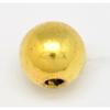 Perle métal ronde Ø 10 mm Doré