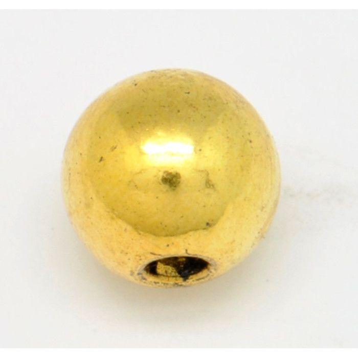 Perle métal ronde Ø 10 mm Doré