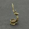 1 Pcs Antique Copper Magpie Plum Tree Ornaments Creative Animal Stump Incense Home Office Desk Decorations Accessories