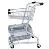 Складная двухслойная металлическая тележка для покупок
